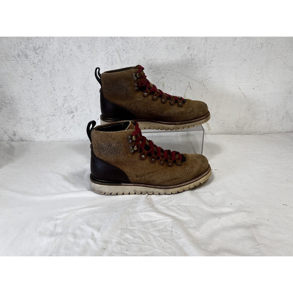 Cole Haan Zerogrand British Tan Hiker leather water Resistant Boot Size